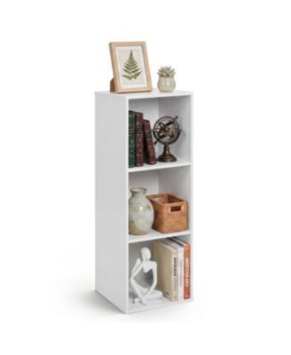 3-Cube Bookcase with 2 Anti-tipping Kits and Cubby Storage Organizer for Home Office
