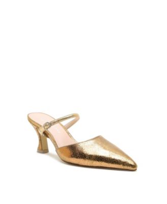 Womens Antique Gold Twiggy Customizable Curve Mule