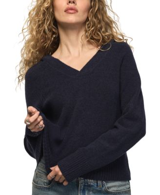 Women's Cloud Soft Hooded V-Neck Pullover Hoodie
