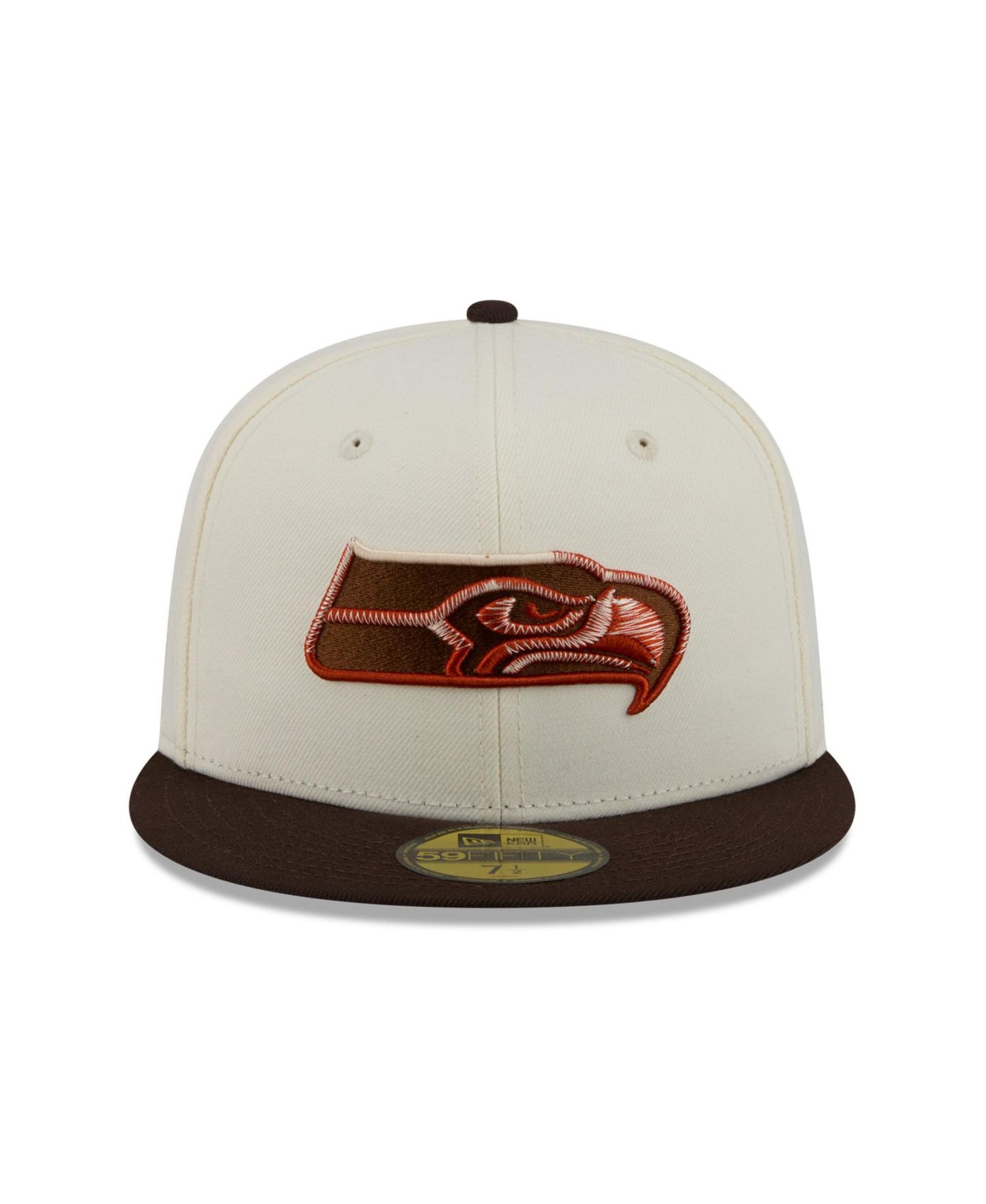 Мужская кепка New Era Cream/Brown Seattle Arizona Cardinals Spice 59FIFTY Fitted Hat — фото 26