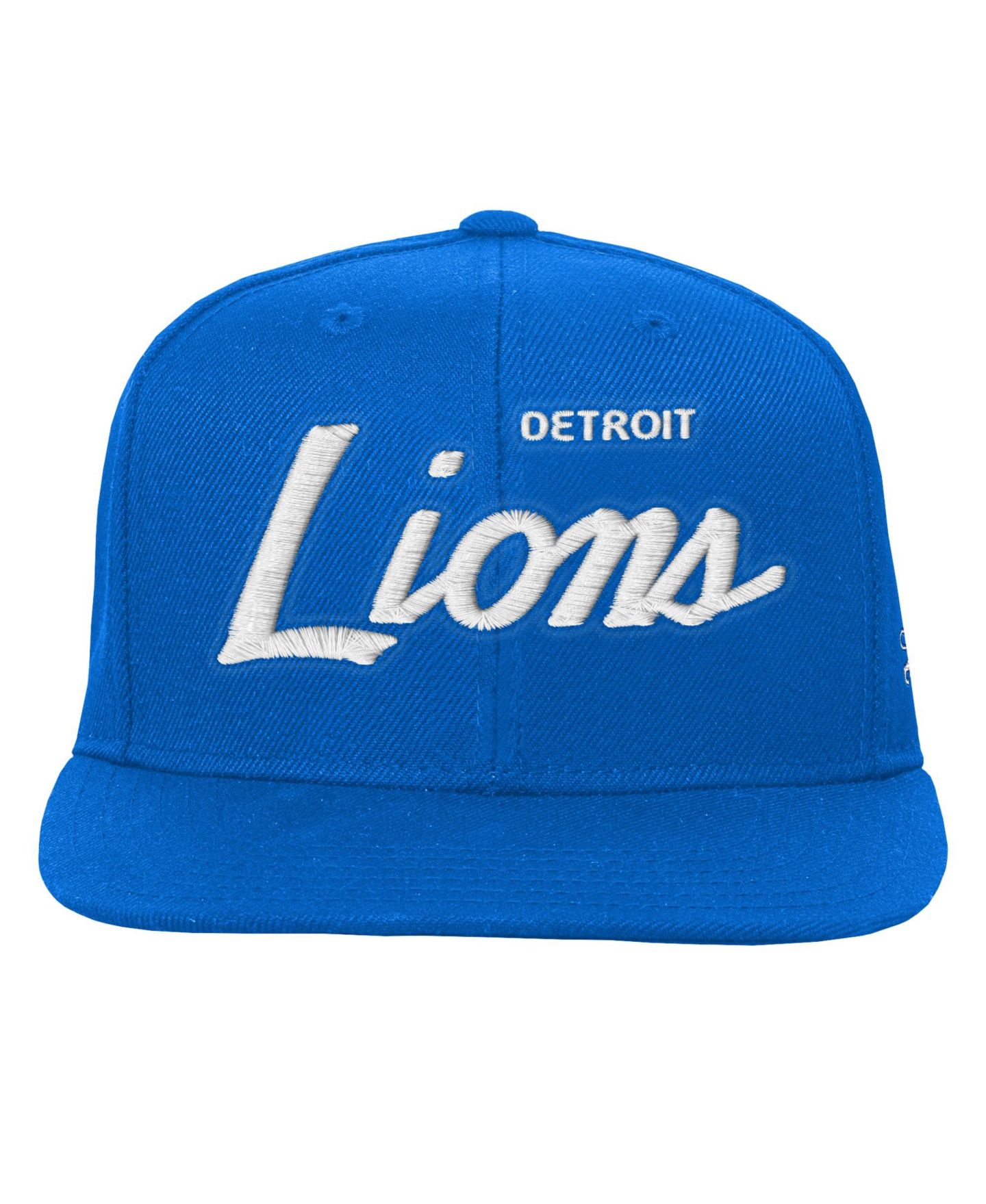 Детская кепка Mitchell & Ness Blue Detroit Lions Head Coach Flat Brim Snapback Hat — фото 3