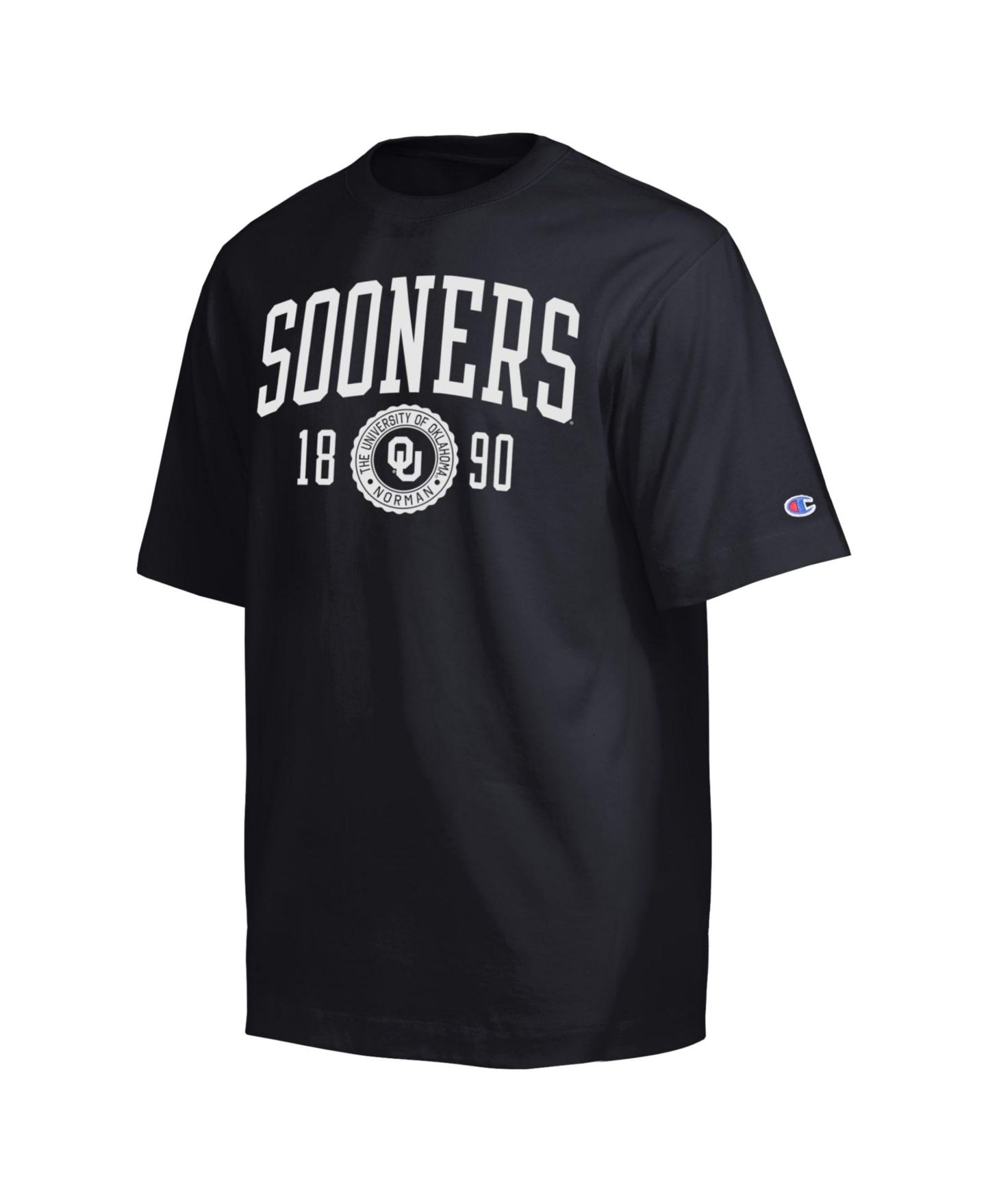 Мужская футболка Champion Black Oklahoma Sooners Established Tradition Heavyweight — фото 3