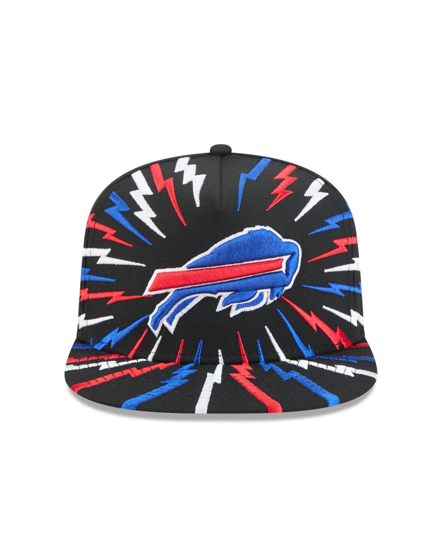 Мужская кепка New Era Black Buffalo Bills Bolt A-Frame 9FIFTY Snapback Hat — фото 5