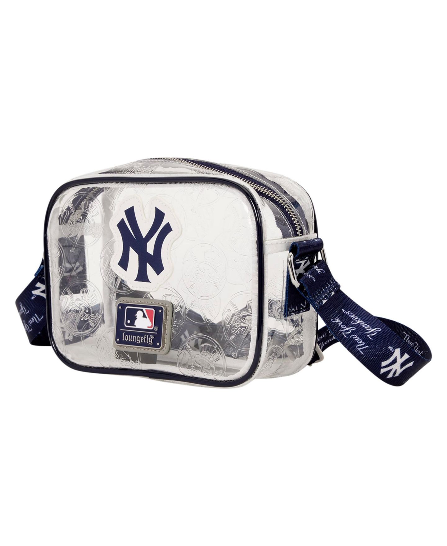Женская сумка Loungefly New York Yankees Clear All Over Logo Crossbody — фото 4