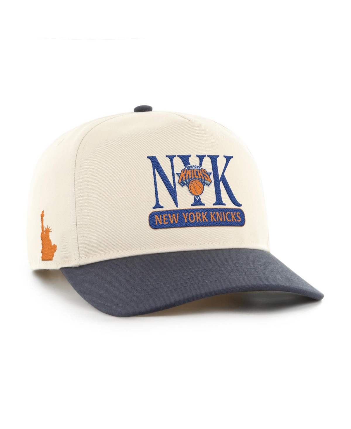 Men's '47 Natural/Navy New York Knicks Statue Of Liberty Hitch Adjustable Hat