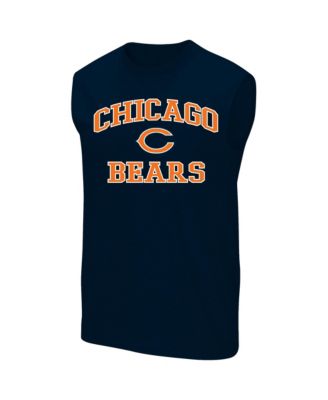 Men's Navy Chicago Bears Big & Tall Hart & Soul Muscle Tank Top
