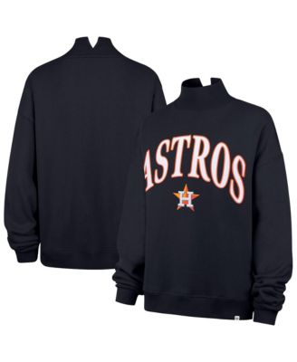 47 Brand Women's Navy Houston Astros Oversized Vantage Mock Neck Sweatshirt