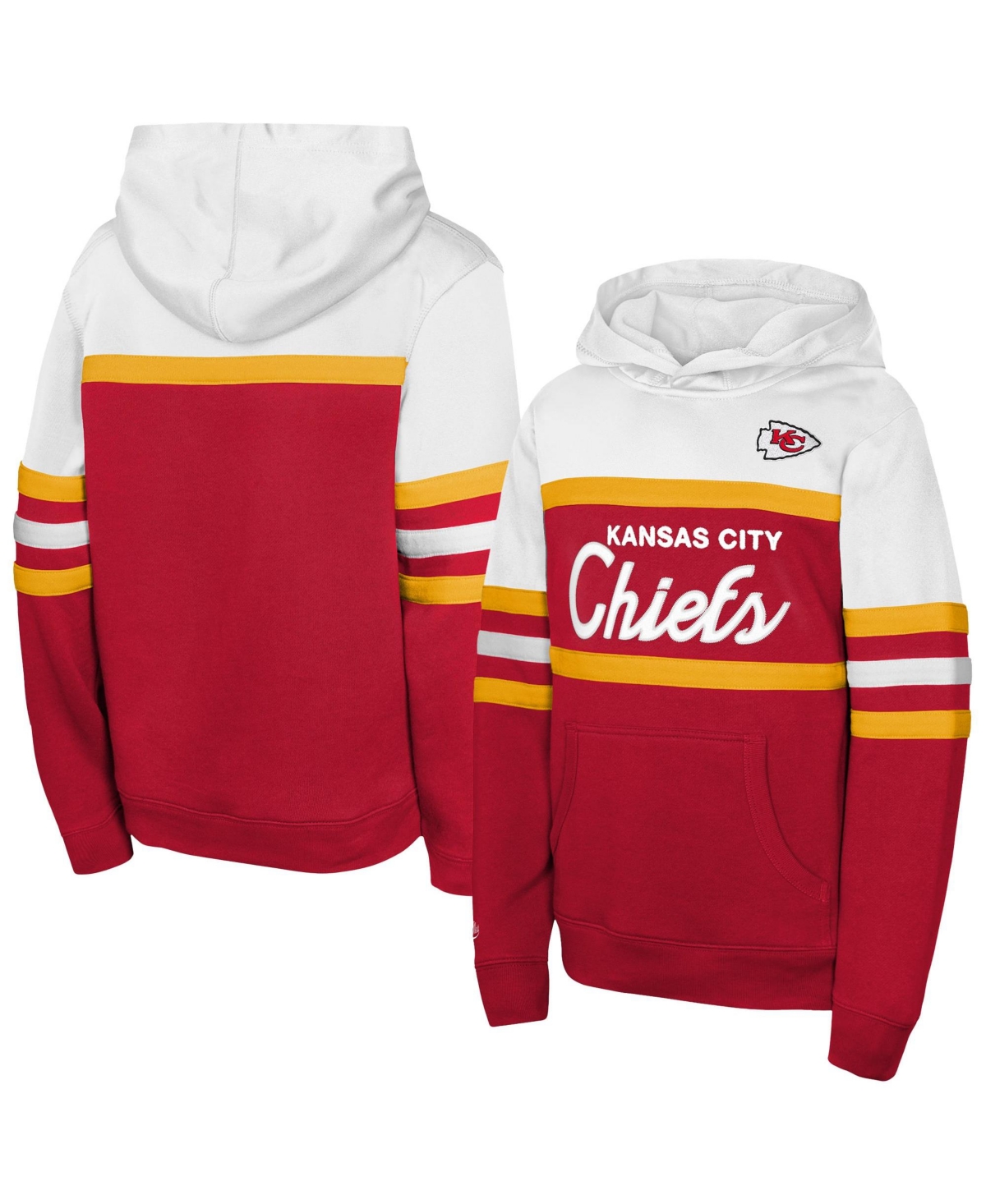 Mitchell & Ness Big Boys' and Girls' Red Kansas City Chiefs Head Coach Hoodie - Red
