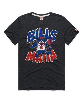 Men's  Charcoal Buffalo Bills NFL x Grateful Dead Tri-Blend T-Shirt