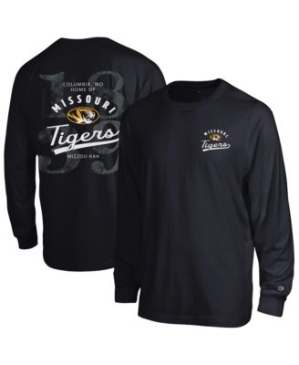 Men's Black Missouri Tigers Laminated All-Star Long Sleeve T-Shirt