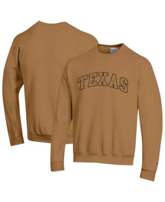 Men's Brown Texas Longhorns Latte Fleece Sweatshirt