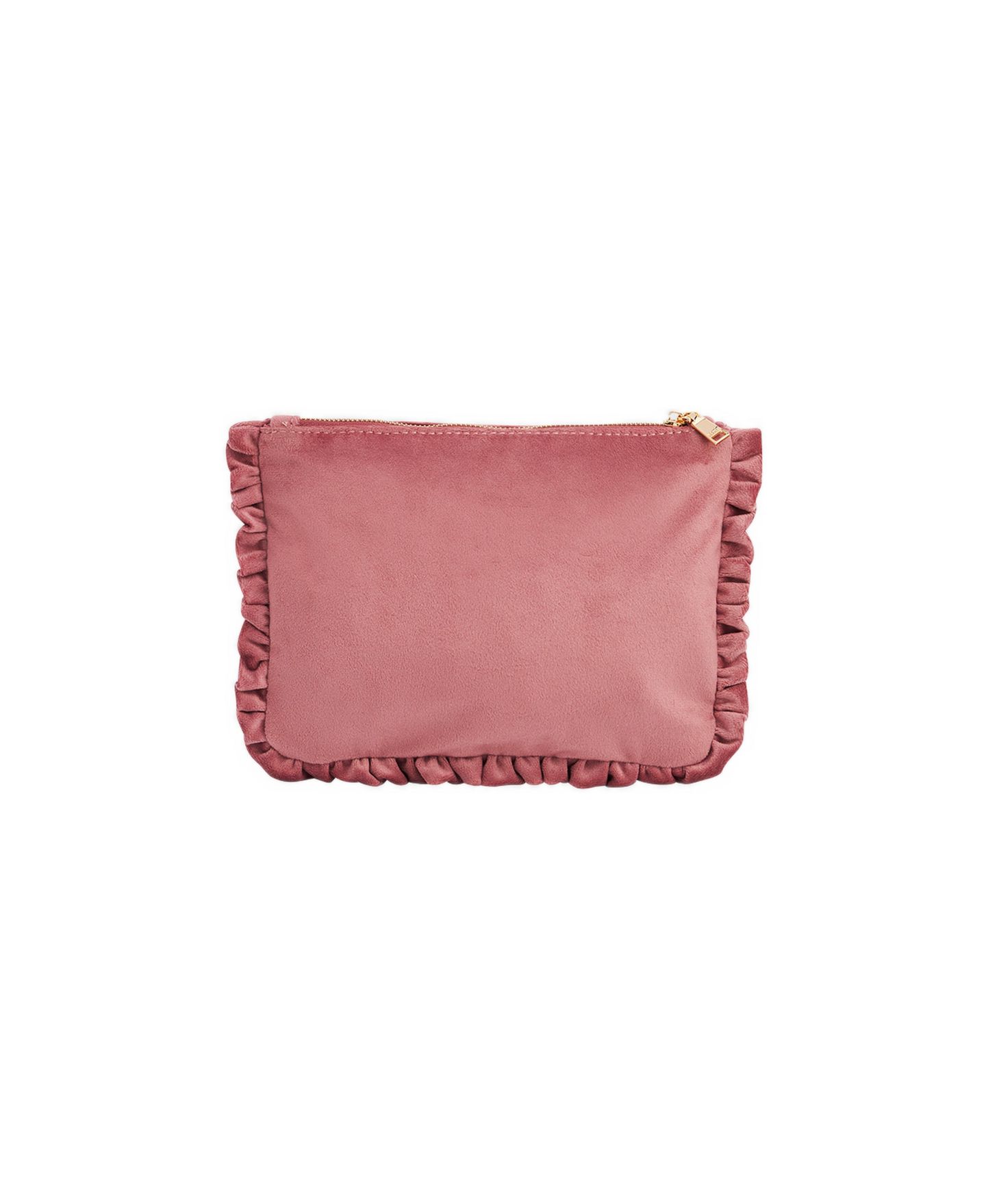 Женские кошельки Fable England Floral Posy Embroidered Velvet Pouch, цвет: Розовый — фото 3