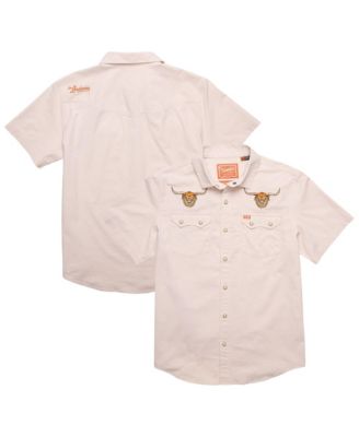 Men's Natural Texas Longhorns Crosscut Deluxe Button-Up Shirt