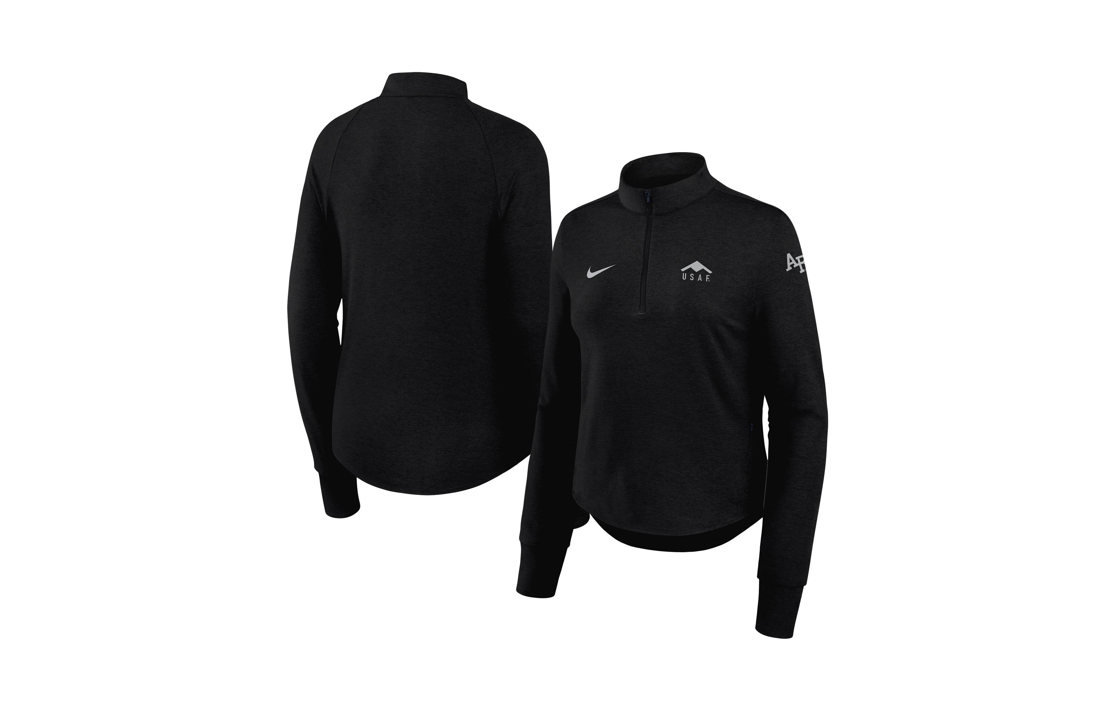 Nike Women's Gray Air Force Falcons 2026 Rivalry Collection Swift Dri-fit Half-Zip Hoodie