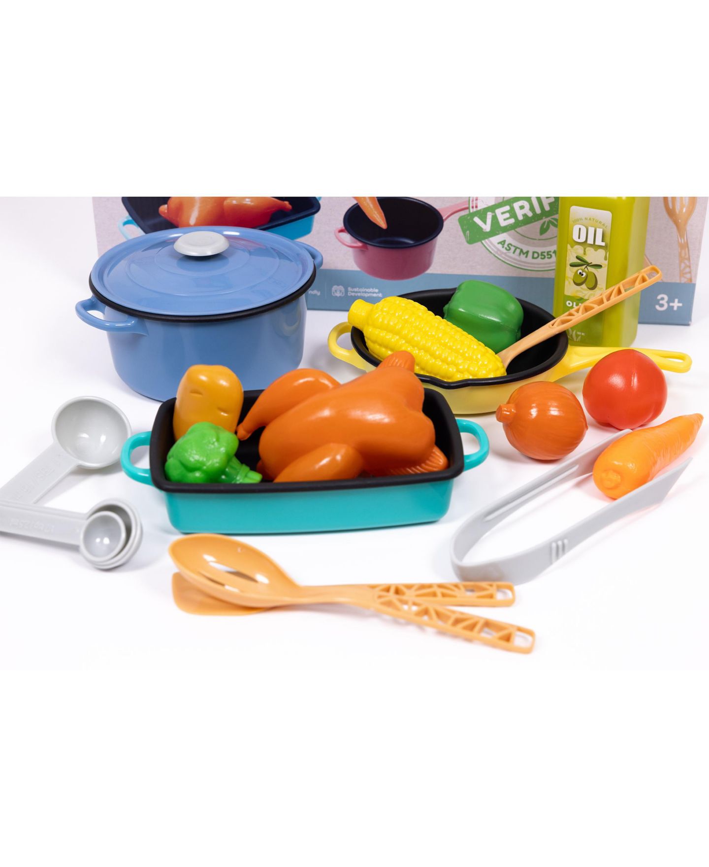 Детский игровой набор NurtureNature Imaginative Minds Cooking 27-Piece Playset, Ages 3+ — фото 7