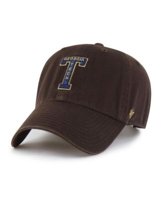 47 Brand Men's Brown Georgia Tech Yellow Jackets Vault Clean Up Adjustable Hat