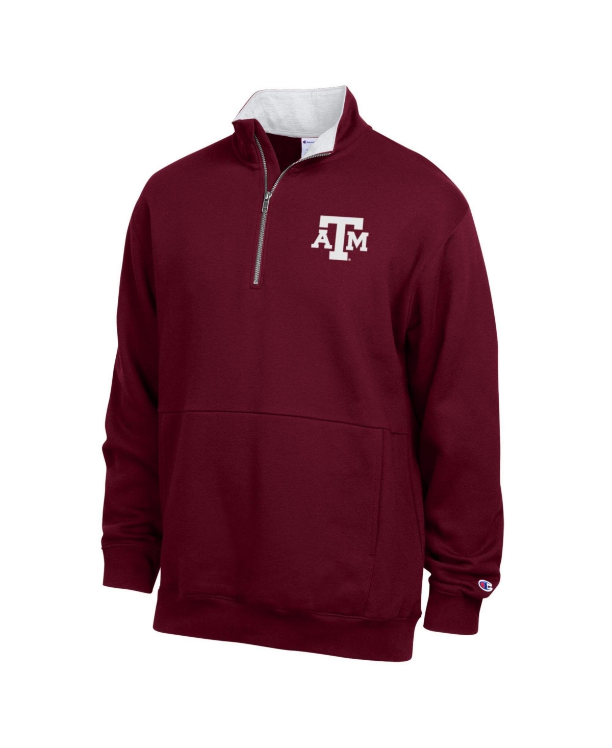 Men's Champion Maroon Texas A&M Aggies Fleece Quarter-Zip Pullover