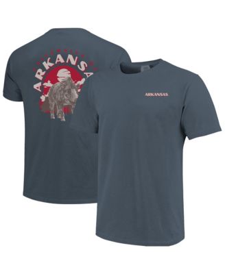 Men's  Navy Arkansas Razorbacks Comfort Colors Team Statue T-Shirt