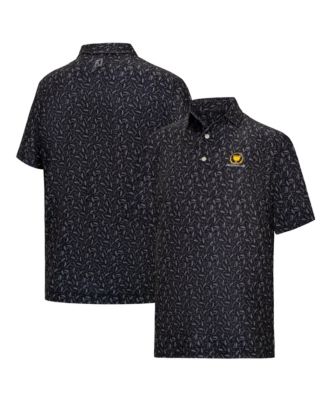 Men's  Black Presidents Cup 2026 President's Cup ProDry Chicago Print Lisle Polo
