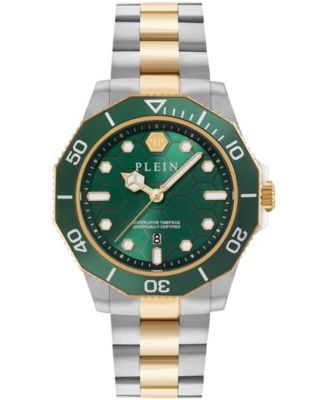 Men's Aquastorm Two-Tone Stainless Steel Bracelet Watch, 44mm