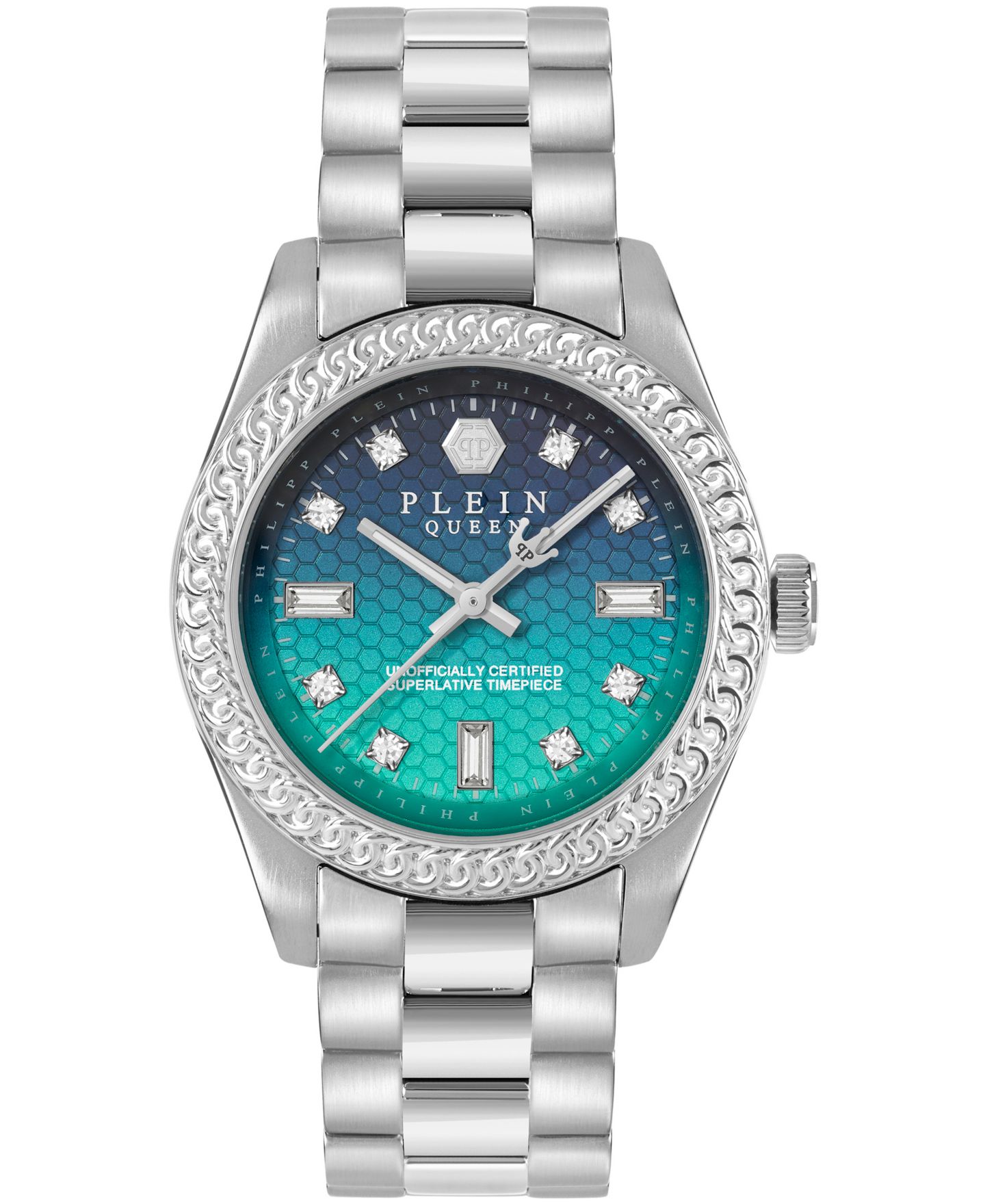 Женские часы Philipp Plein Queen Silver Stainless Steel Bracelet Watch, 36mm — фото 1
