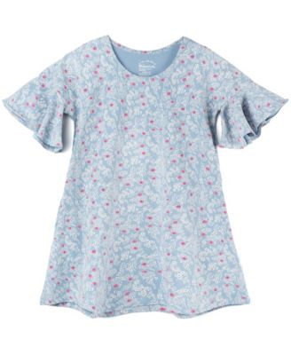 Girls' 4-16 Cascade Short-Sleeve Party A-Line Dress