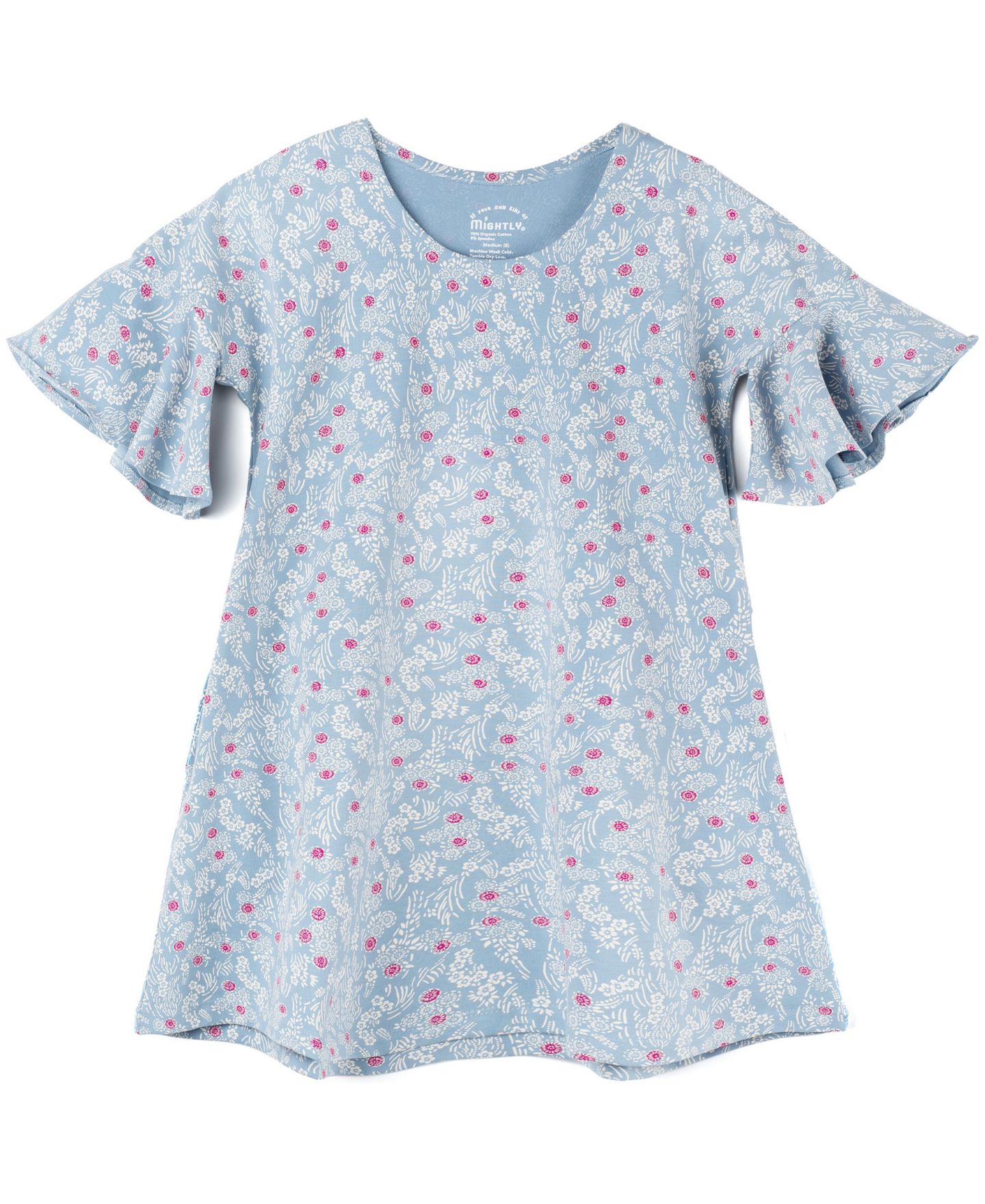 Платье Mightly Cascade Short-Sleeve Party A-Line Dress для девочек, цвет: Вишнёвый — фото 1