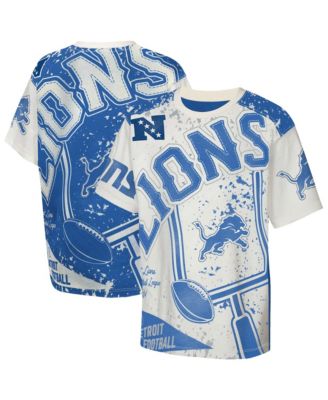 Big Boys and Girls Cream Detroit Lions Top Player T-Shirt