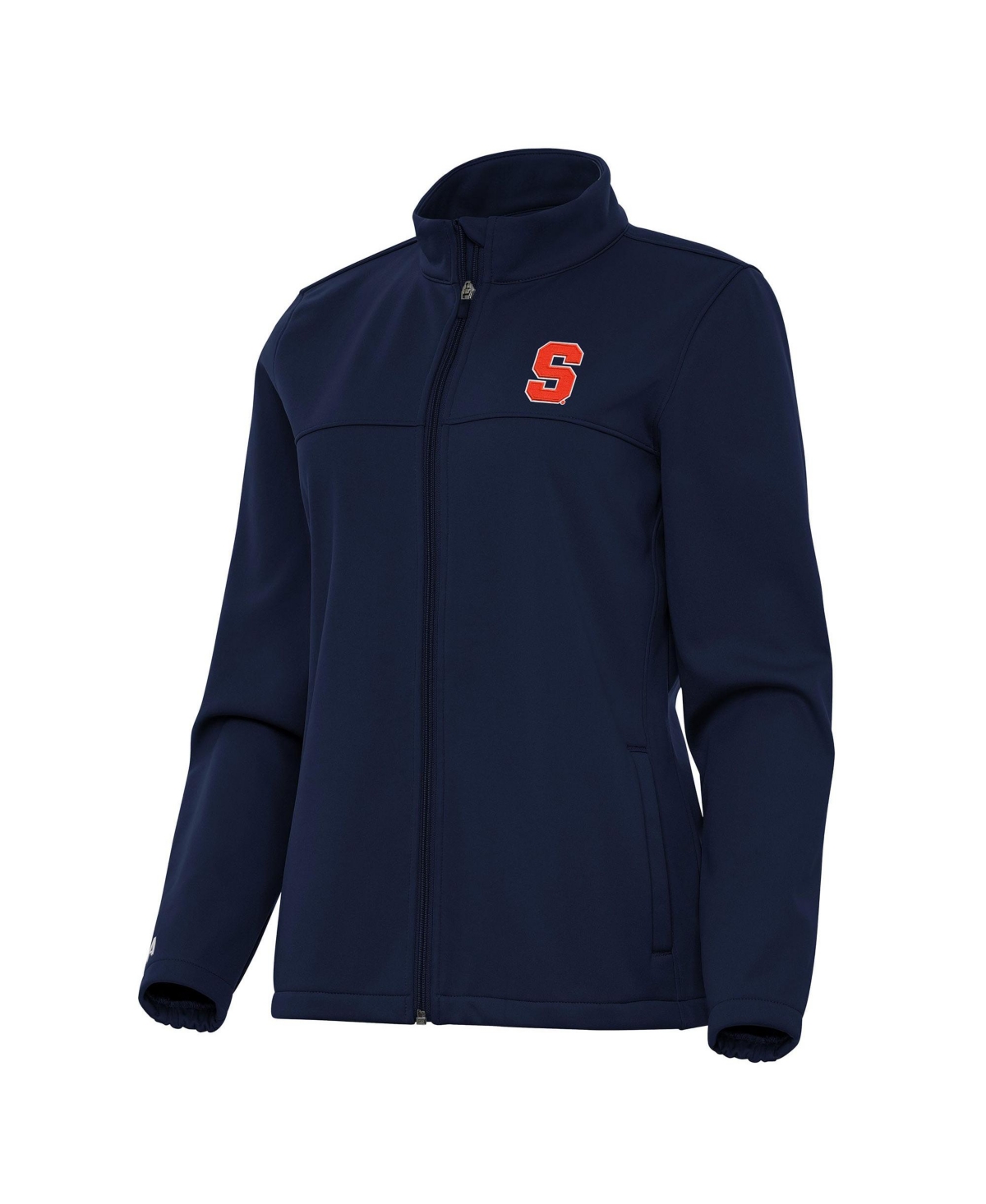 Antigua Women's  Navy Syracuse Orange Links 2 Full-zip Golf Jacket In Blue