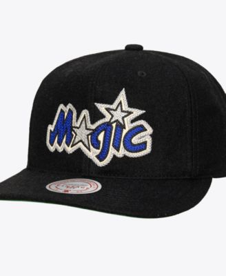 Men's Black Orlando Magic Hardwood Classics Retro Roots Vintage Adjustable Hat