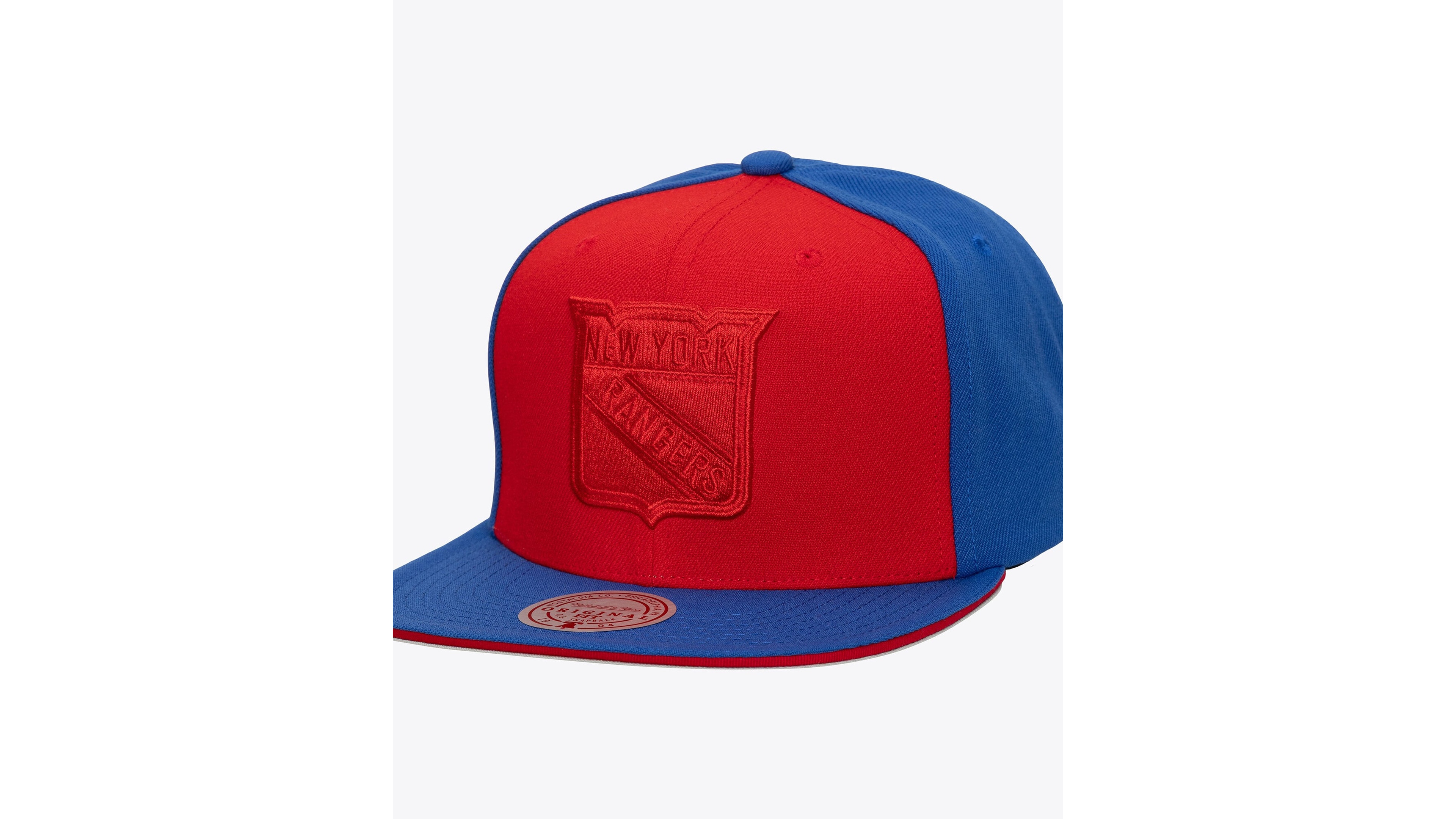 Mitchell & Ness Men's Mitchell & Ness Red/Blue New York Rangers Color Pop Snapback Hat