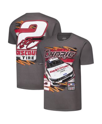 Men's Charcoal Austin Cindric Discount Tire 2-Spot T-Shirt