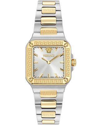 Women's Greca Edge Two Tone Bracelet Watch, 30x30mm