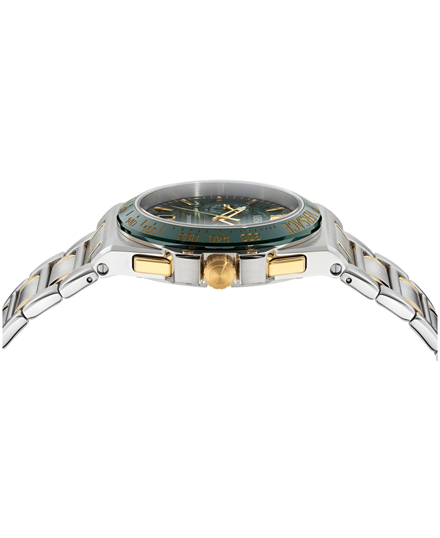 Мужские часы Versace Greca Reaction Two Tone Bracelet Watch, 43mm — фото 2