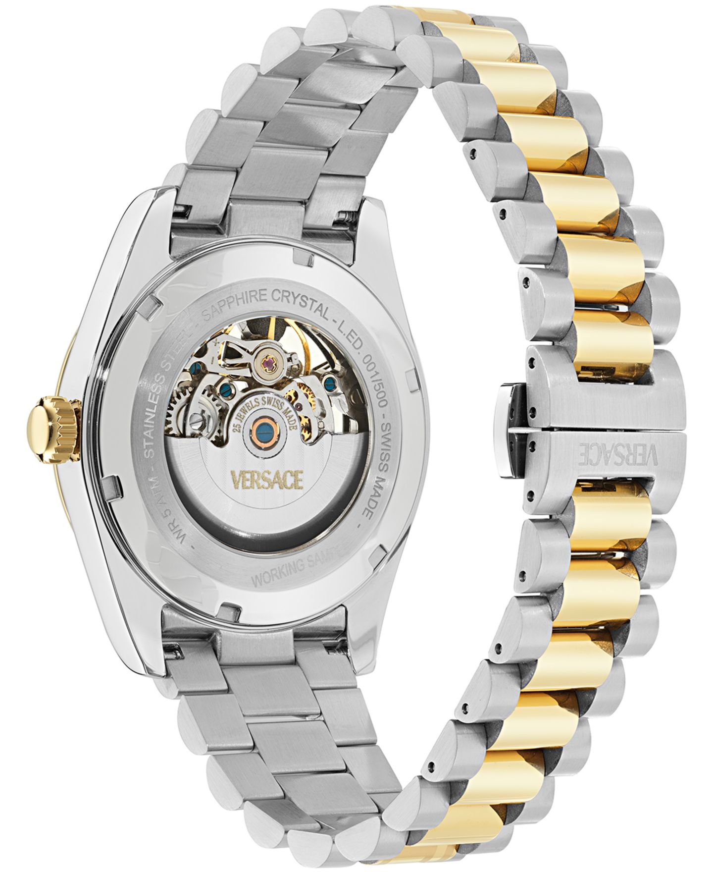 Мужские часы Versace Millenyium Limited Edition Automatic Two Tone Bracelet Watch, 40mm — фото 3