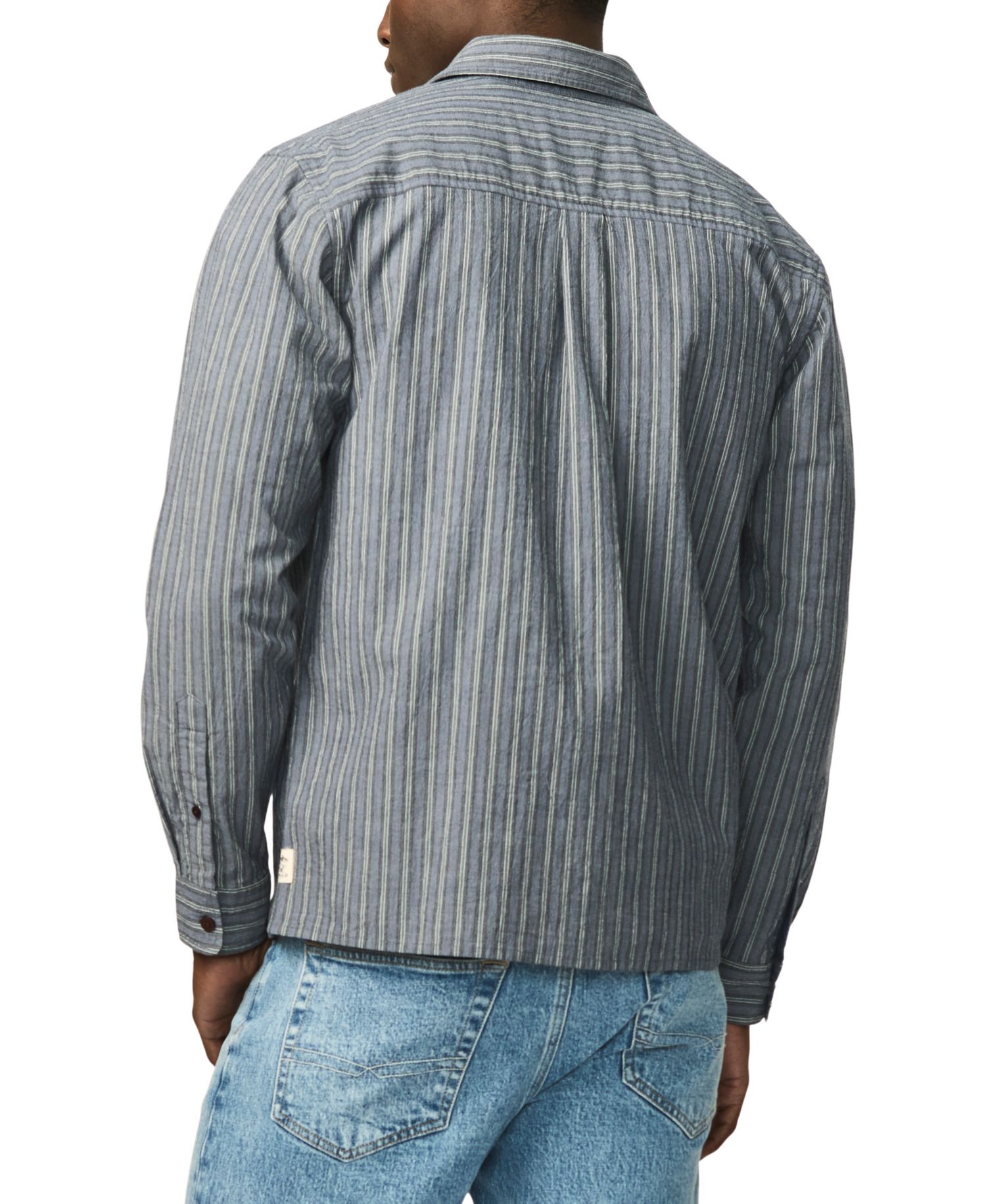 Men's Satoshi Long-Sleeve Striped Regular-Fit Shirt