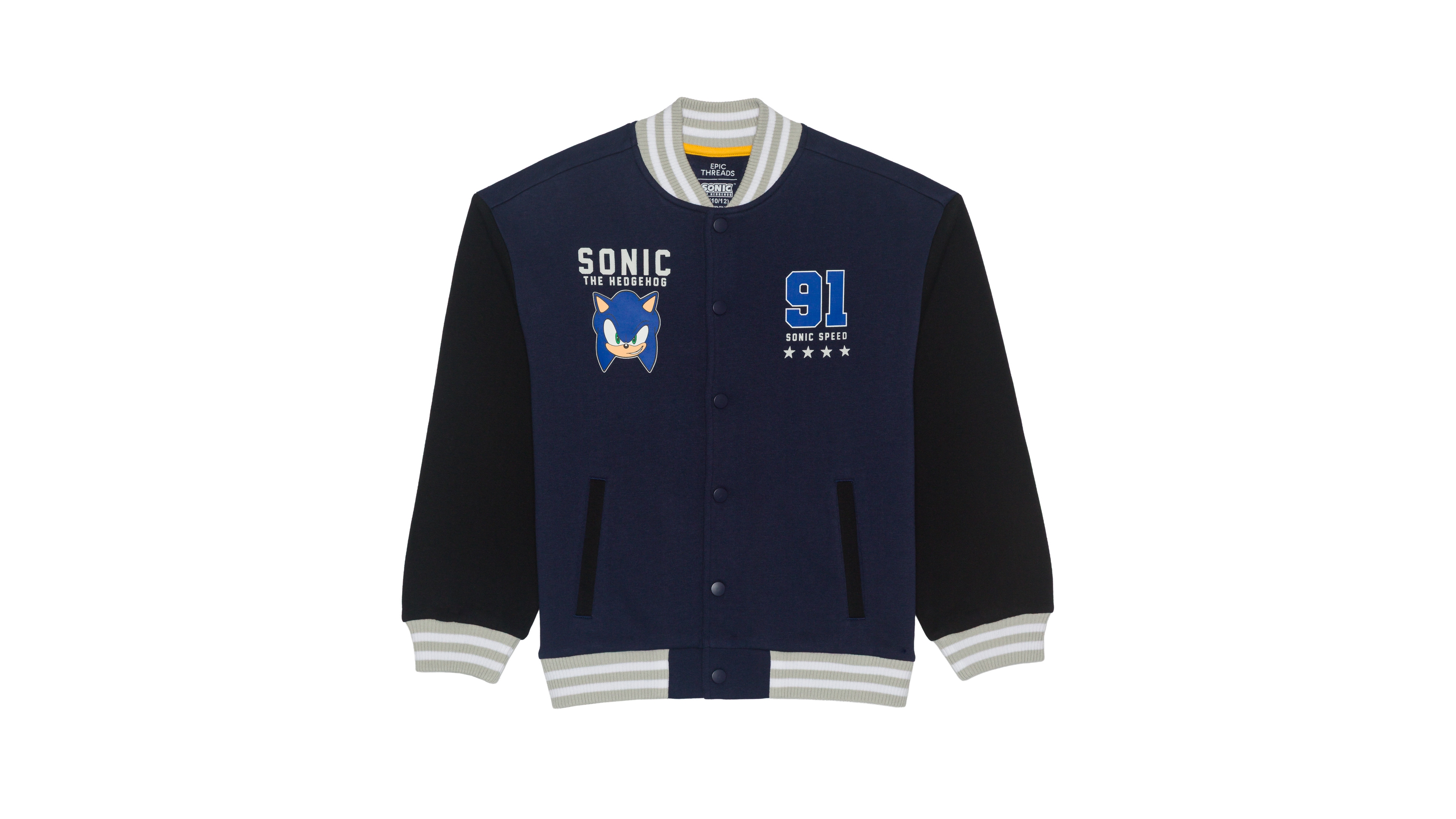 Epic Threads Boys' 5-20 Sonic Too Easy Bomber Baseball Collar Jacket, Macy's Exclusive