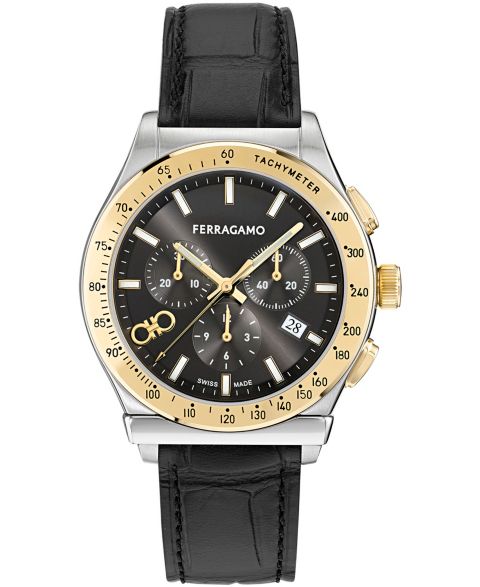 Мужские часы Ferragamo Two-Tone Stainless Steel Bracelet Watch, 42mm