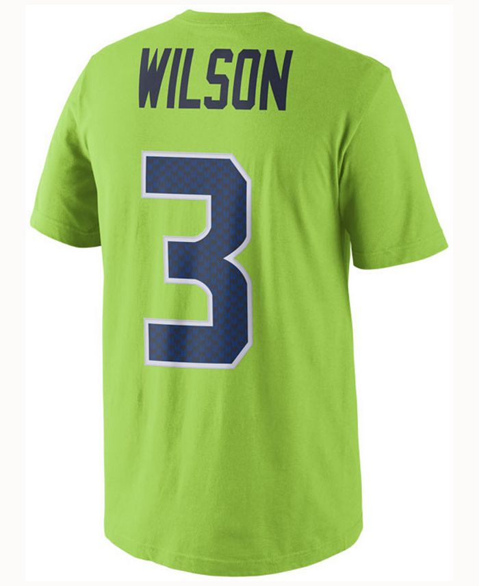 Nike Men s Russell Wilson Seattle Seahawks Color Rush Name