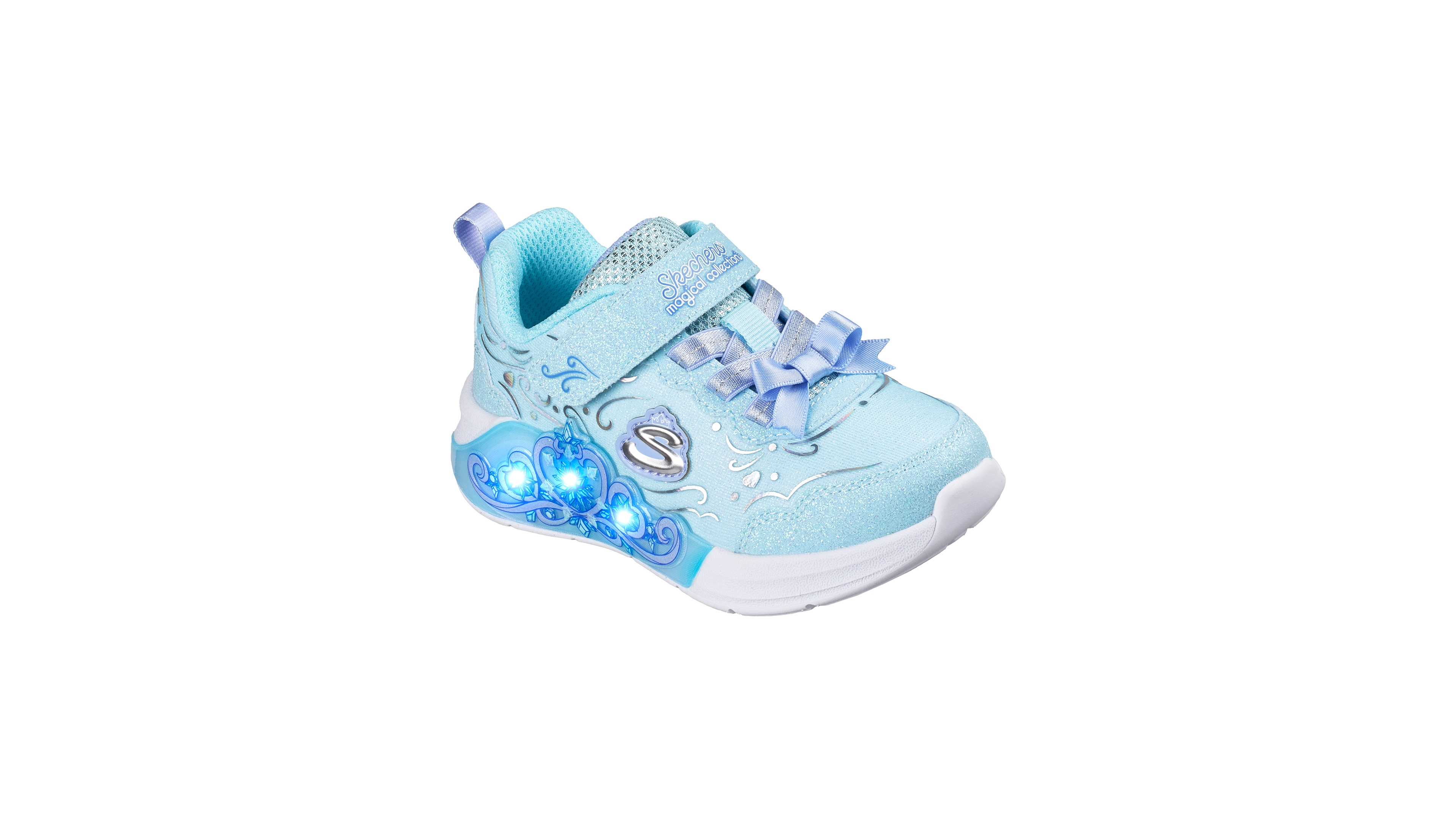 Skechers Toddler Girls' S Lights: Princess Steps Light-Up Memory Foam Sneakers from Finish Line
