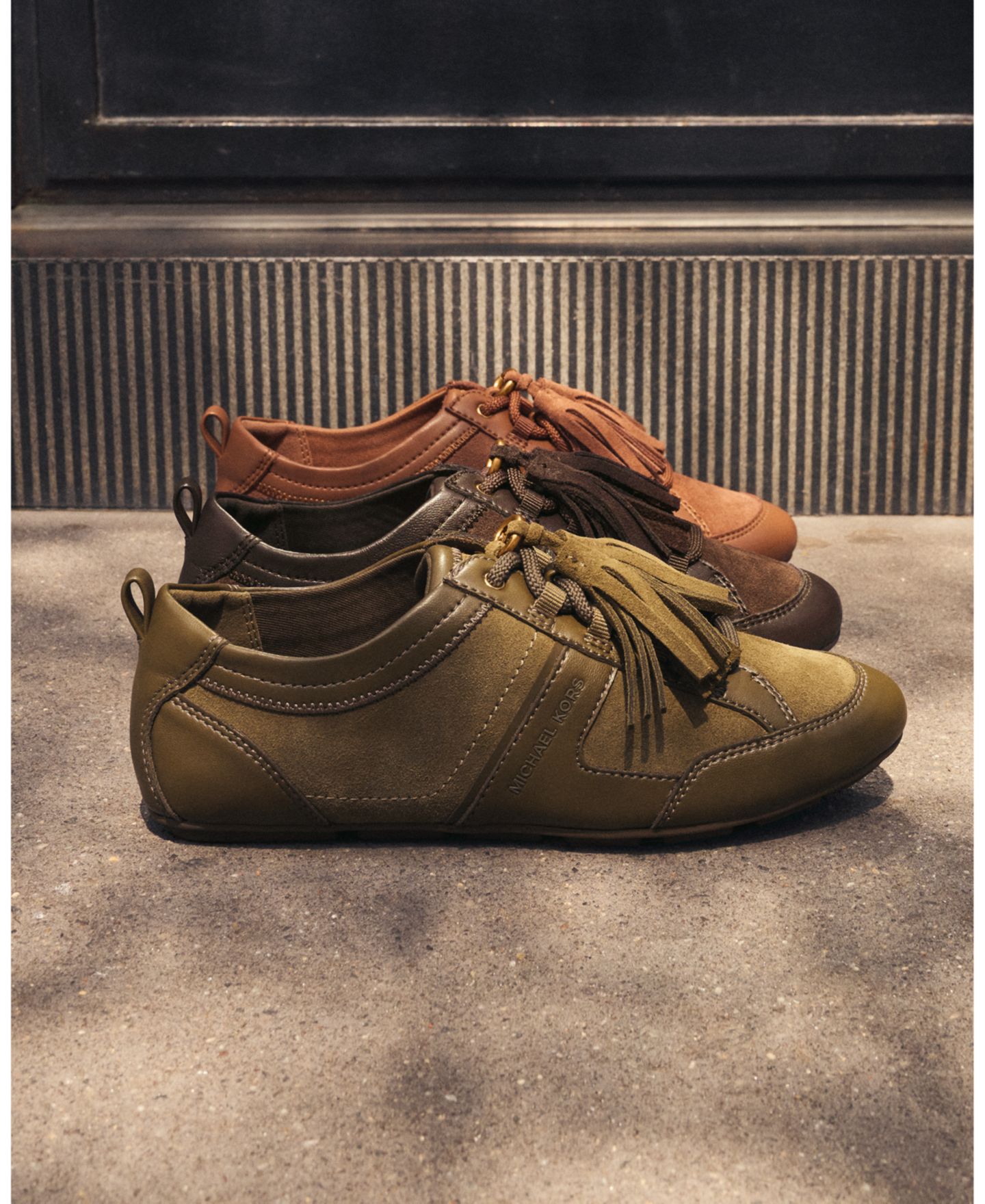 Женские кроссовки MICHAEL Michael Kors Keely Lace-Up Trainer, цвет: Шоколадный — фото 5