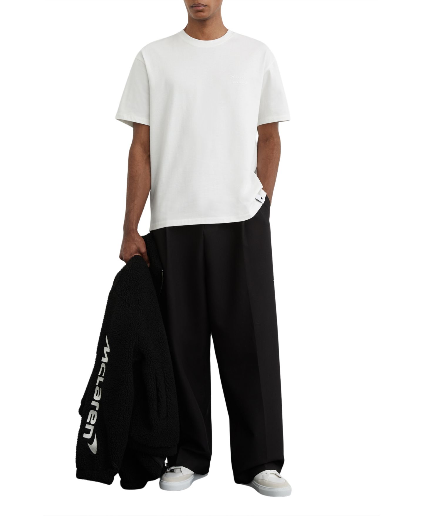 Мужская футболка REISS Stirling McLaren Racing Relaxed-Fit, цвет: Белый — фото 1