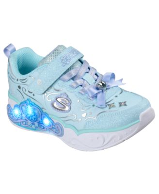 Little Girls' S Lights: Princess Steps Fastening Strap Light-Up Lifestyle Sneakers from Finish Line