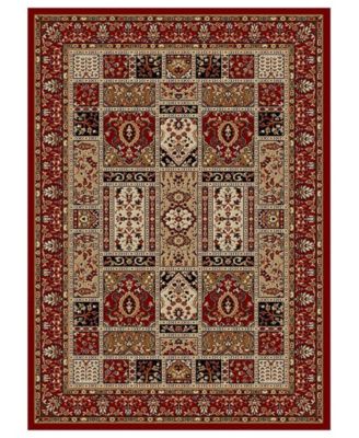Pesaro Panel Red 3'3" x 4'11" Area Rug