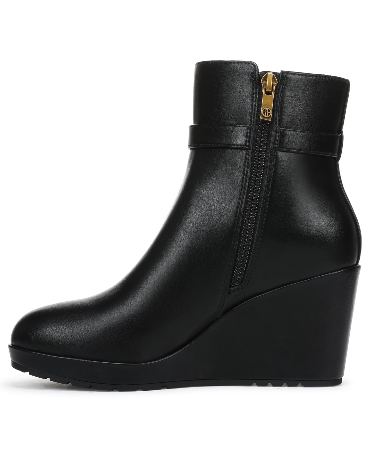 Женские ботинки Giani Bernini Georgiee Platform Wedge Booties, цвет: Чёрный — фото 6