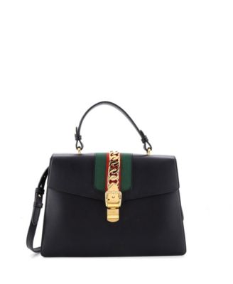 Medium Sylvie Top Handle Bag Leather