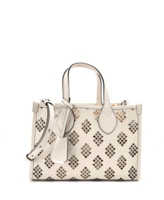 Small Convertible Tote GG Debossed Laser Cut Leather