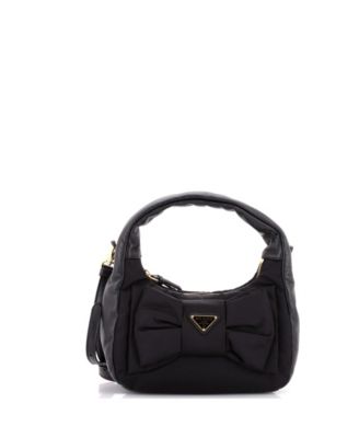 Mini Padded Bow Hobo Re-Nylon