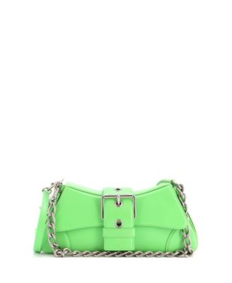 Lindsay Chain Strap Shoulder Bag Leather
