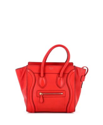 Micro Luggage Bag Grainy Leather